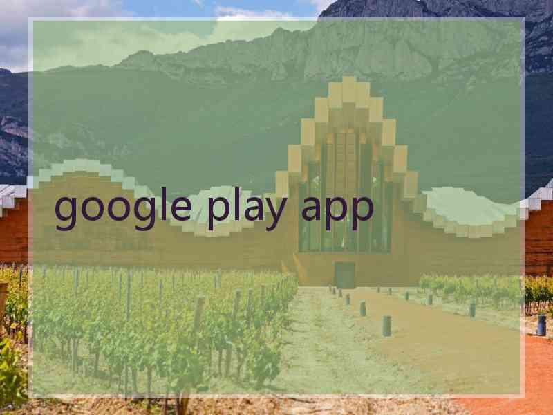 google play app