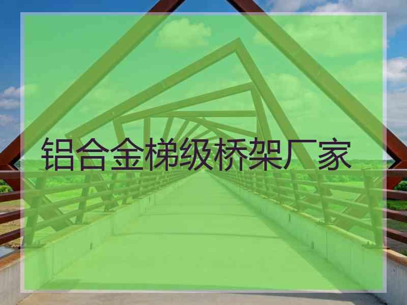 铝合金梯级桥架厂家