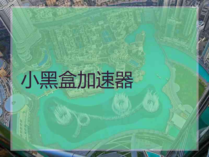 小黑盒加速器