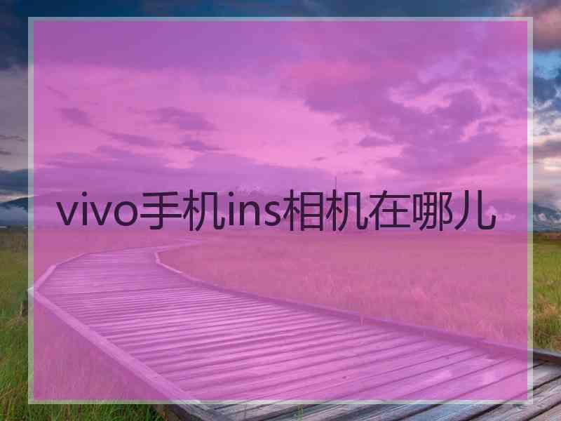 vivo手机ins相机在哪儿