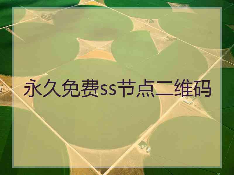 永久免费ss节点二维码