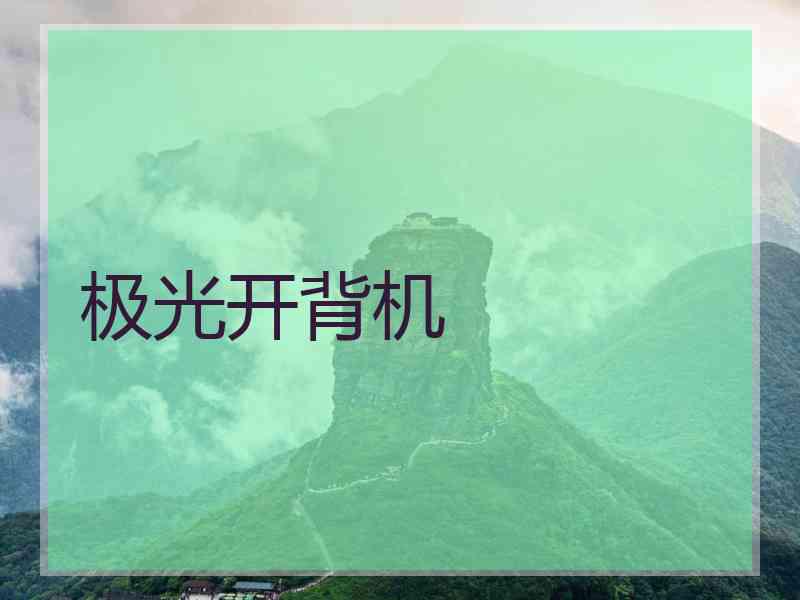 极光开背机
