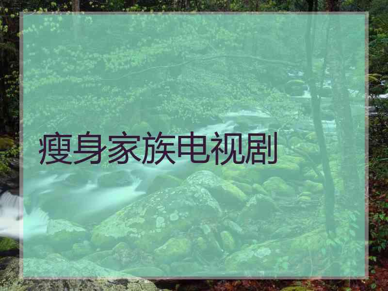 瘦身家族电视剧