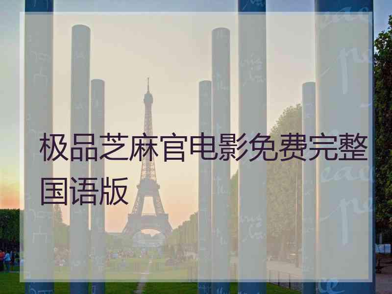 极品芝麻官电影免费完整国语版