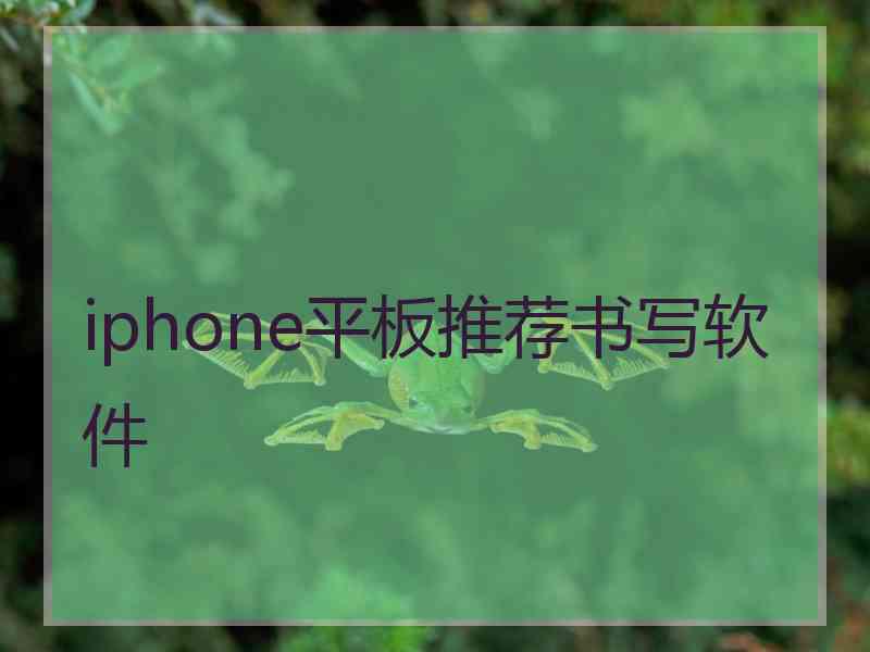 iphone平板推荐书写软件