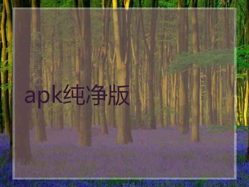 apk纯净版