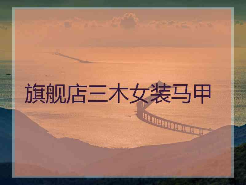 旗舰店三木女装马甲