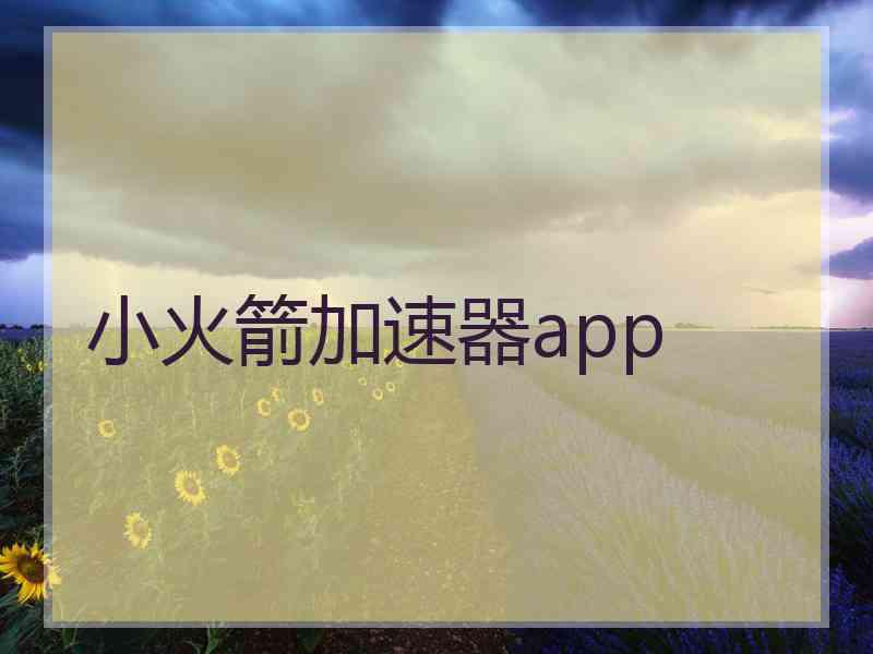 小火箭加速器app