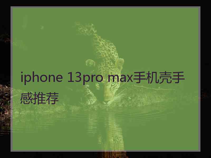 iphone 13pro max手机壳手感推荐