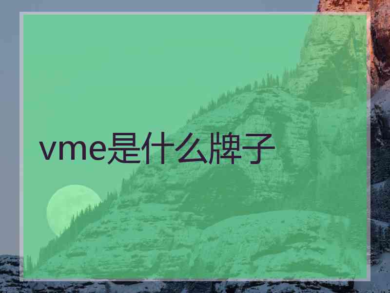 vme是什么牌子