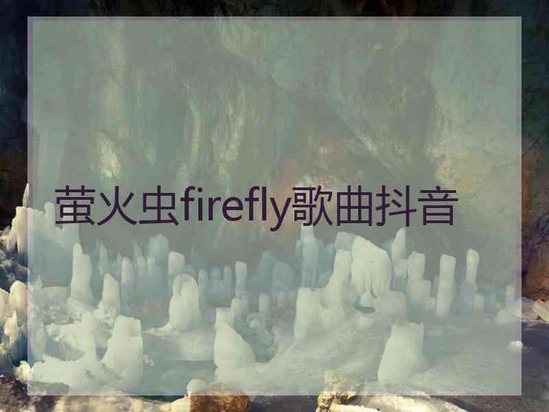 萤火虫firefly歌曲抖音