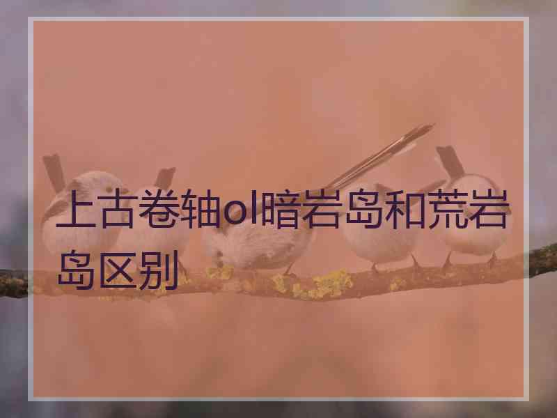 上古卷轴ol暗岩岛和荒岩岛区别