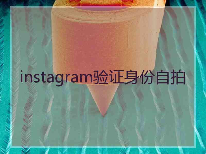 instagram验证身份自拍