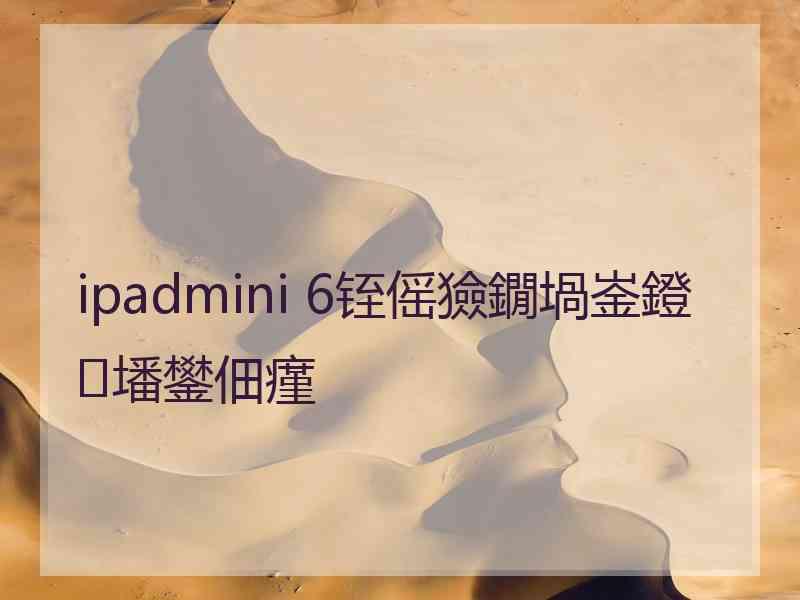 ipadmini 6铚傜獫鐗堝崟鐙墦鐢佃瘽