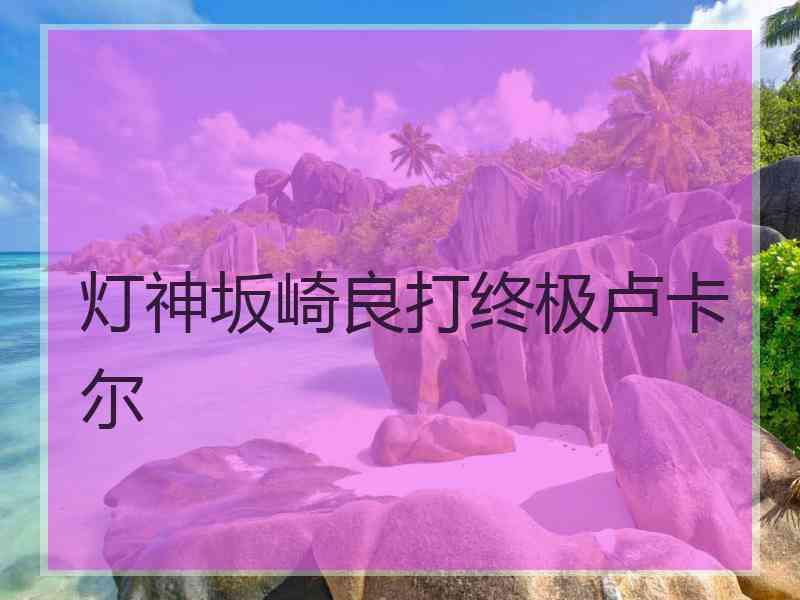 灯神坂崎良打终极卢卡尔