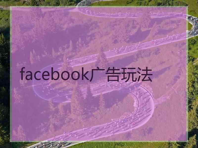 facebook广告玩法