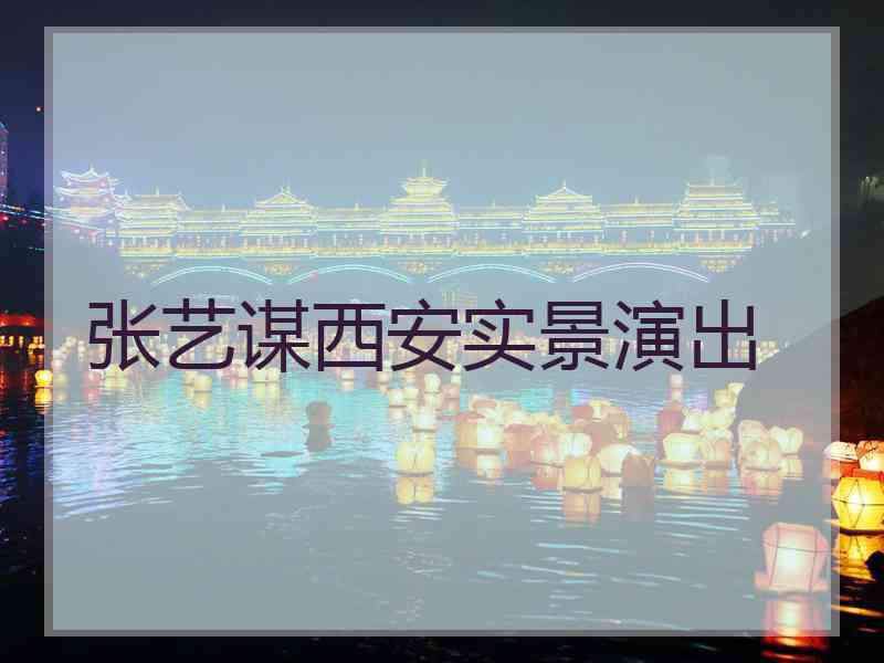 张艺谋西安实景演出