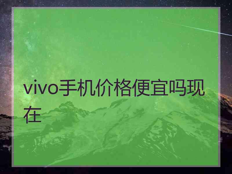 vivo手机价格便宜吗现在