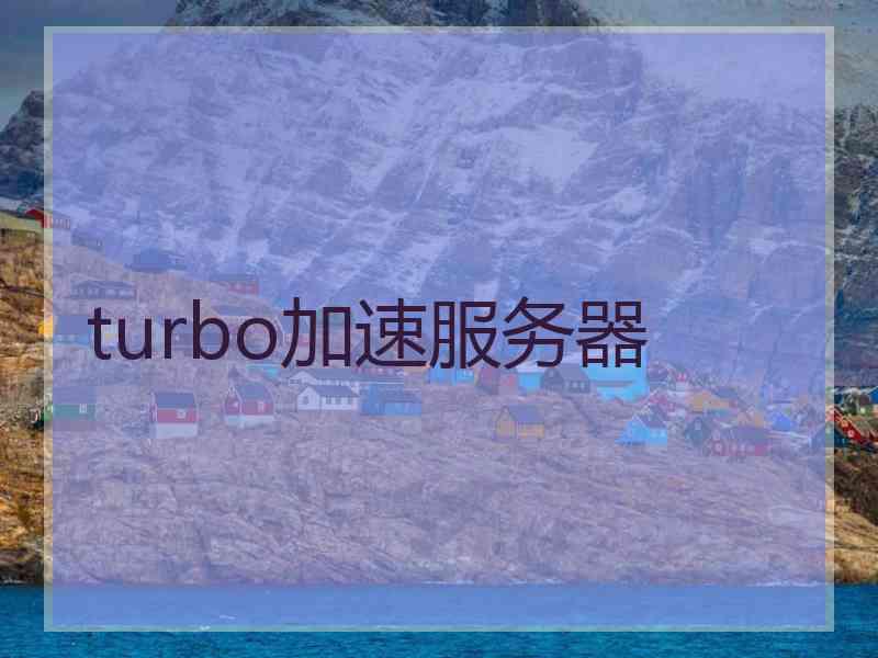 turbo加速服务器