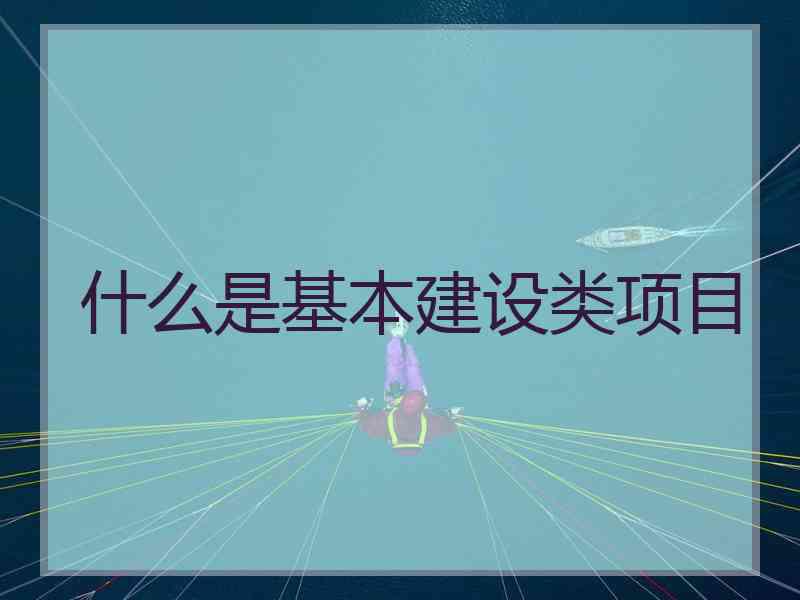 什么是基本建设类项目