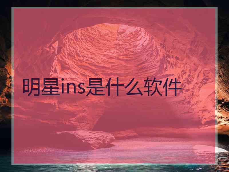 明星ins是什么软件