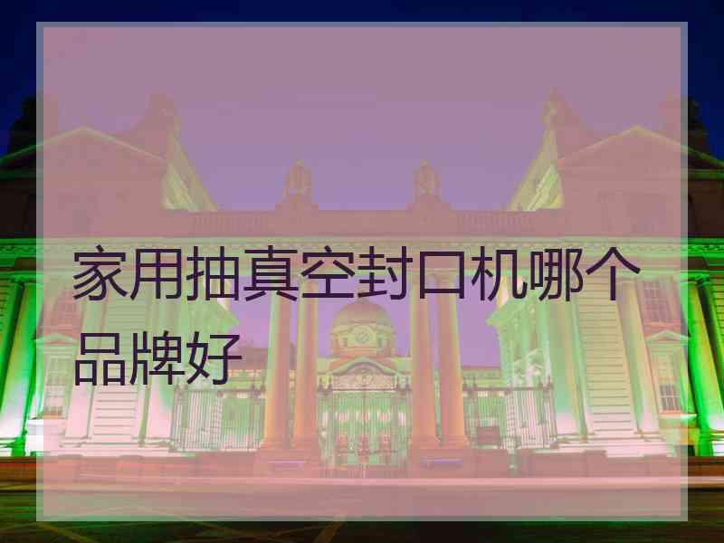 家用抽真空封口机哪个品牌好