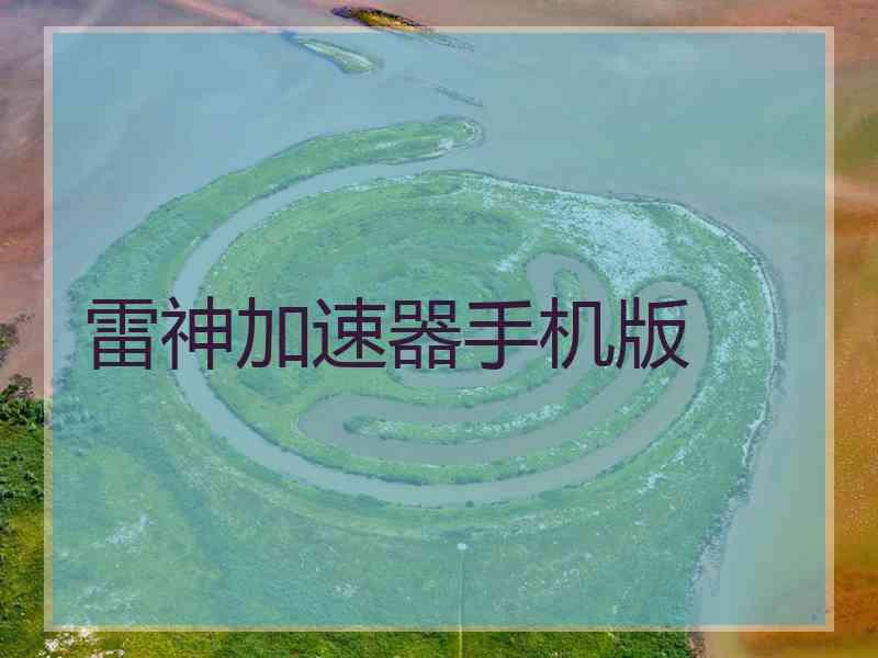 雷神加速器手机版