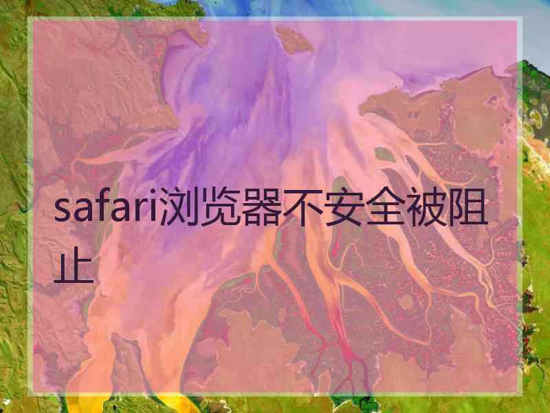 safari浏览器不安全被阻止