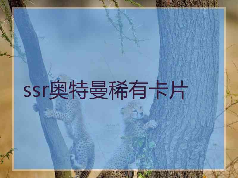 ssr奥特曼稀有卡片