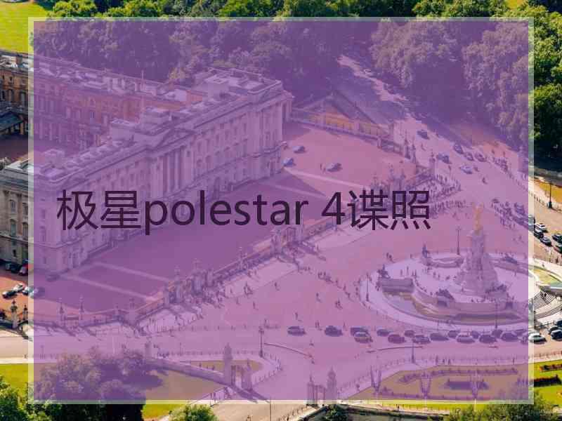 极星polestar 4谍照