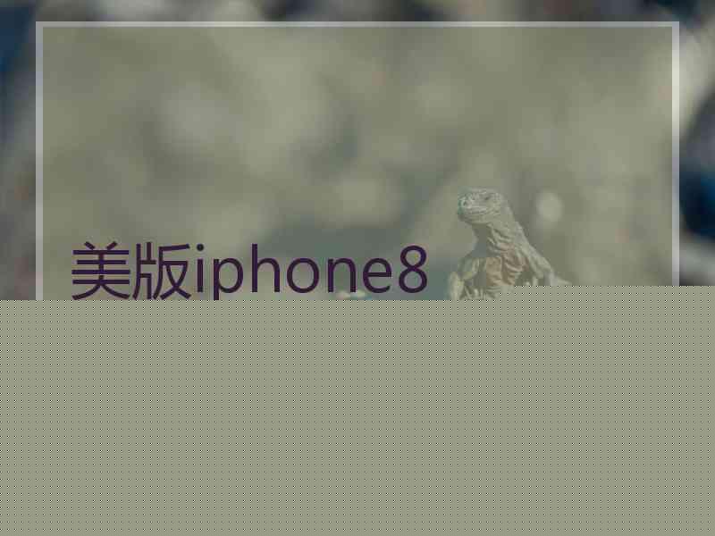 美版iphone8