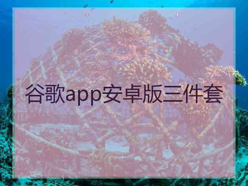 谷歌app安卓版三件套