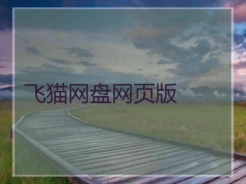 飞猫网盘网页版