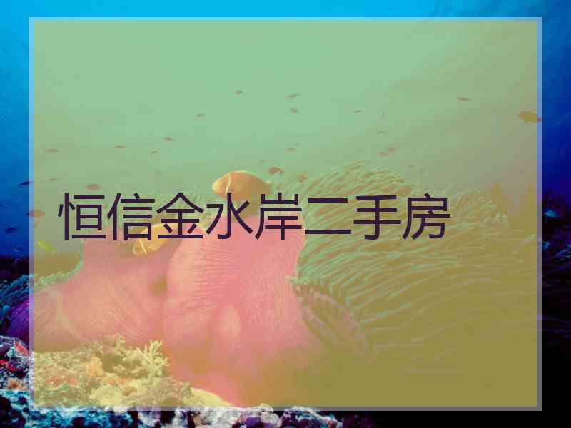 恒信金水岸二手房