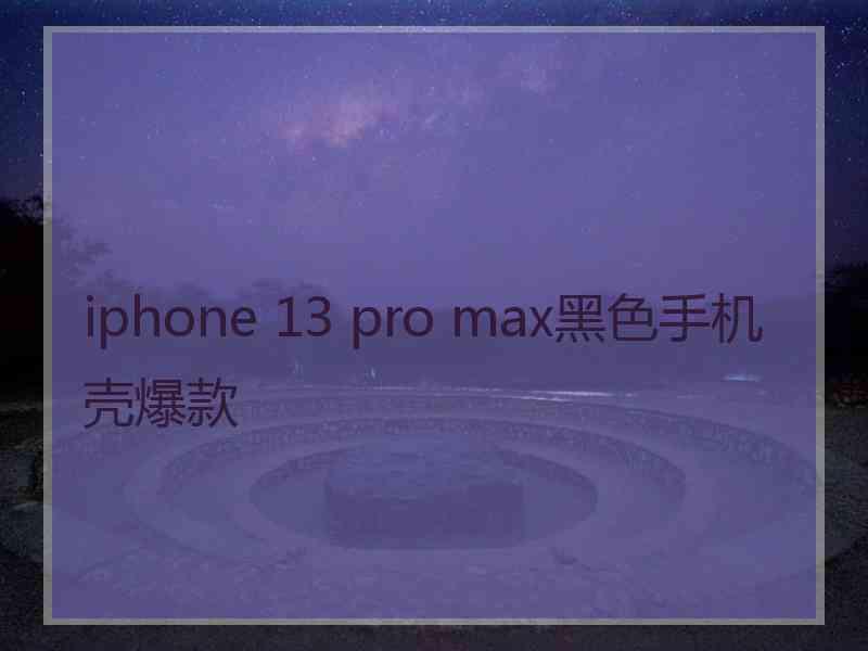 iphone 13 pro max黑色手机壳爆款