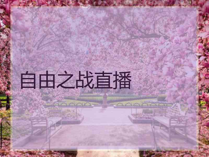 自由之战直播