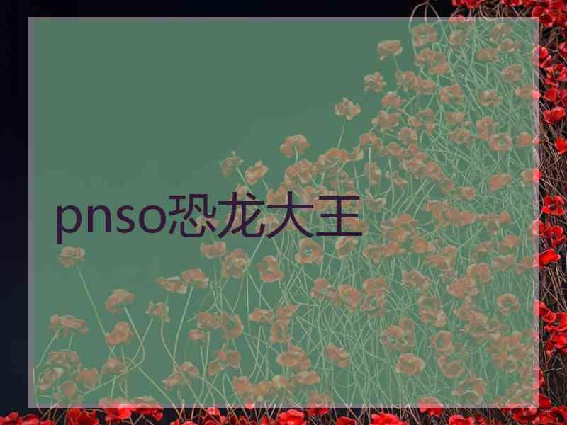 pnso恐龙大王