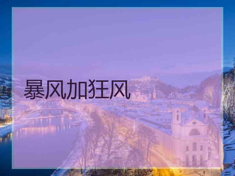 暴风加狂风