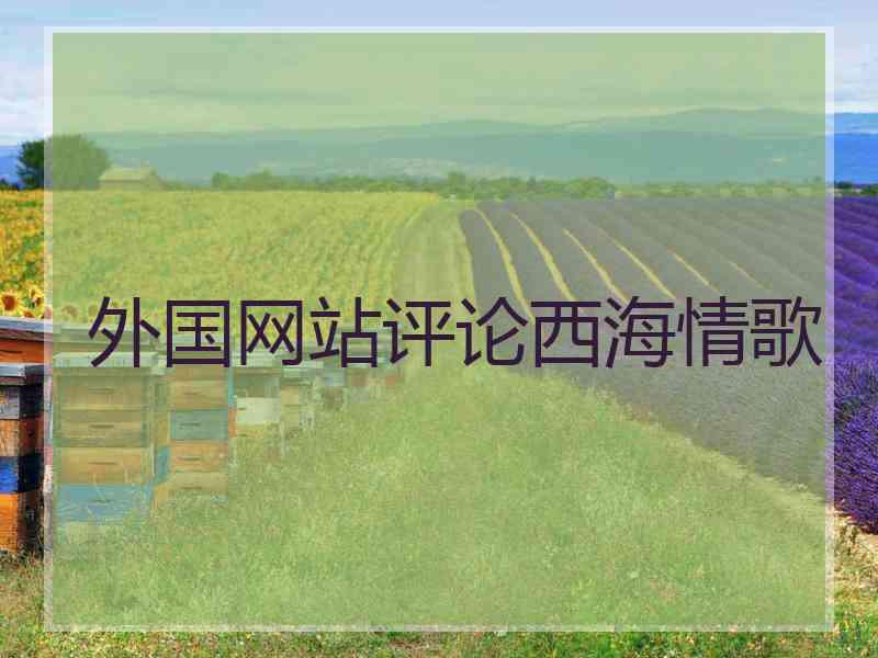 外国网站评论西海情歌