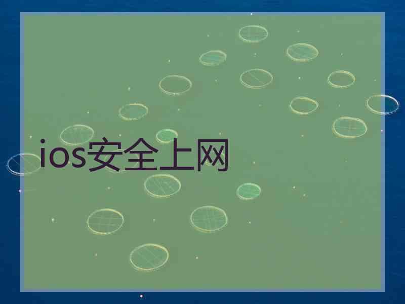 ios安全上网