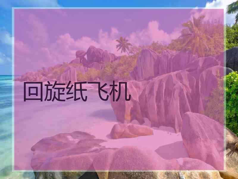 回旋纸飞机