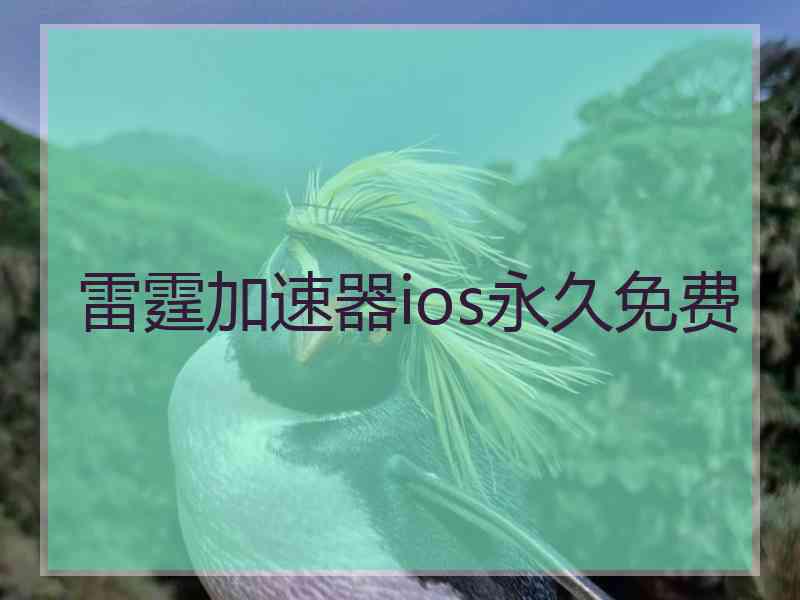 雷霆加速器ios永久免费