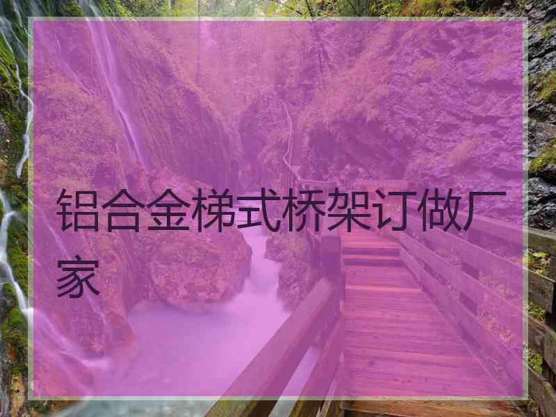 铝合金梯式桥架订做厂家