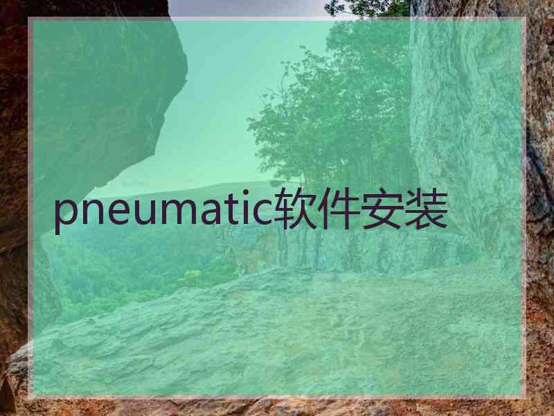 pneumatic软件安装