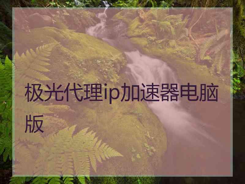 极光代理ip加速器电脑版