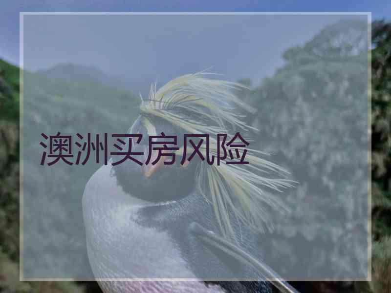 澳洲买房风险
