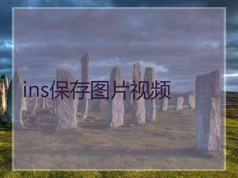 ins保存图片视频
