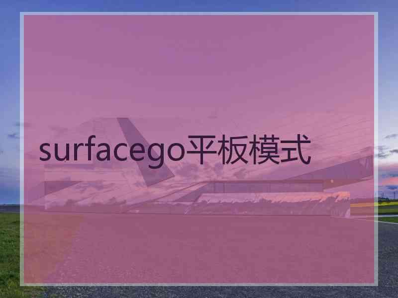 surfacego平板模式