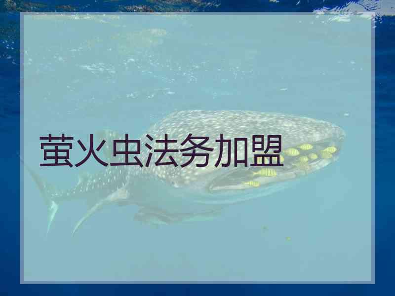 萤火虫法务加盟