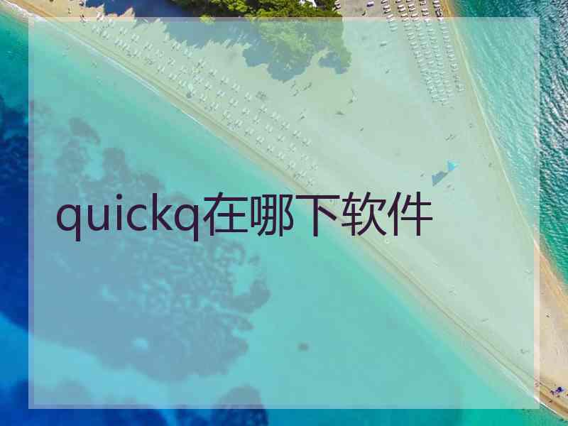 quickq在哪下软件